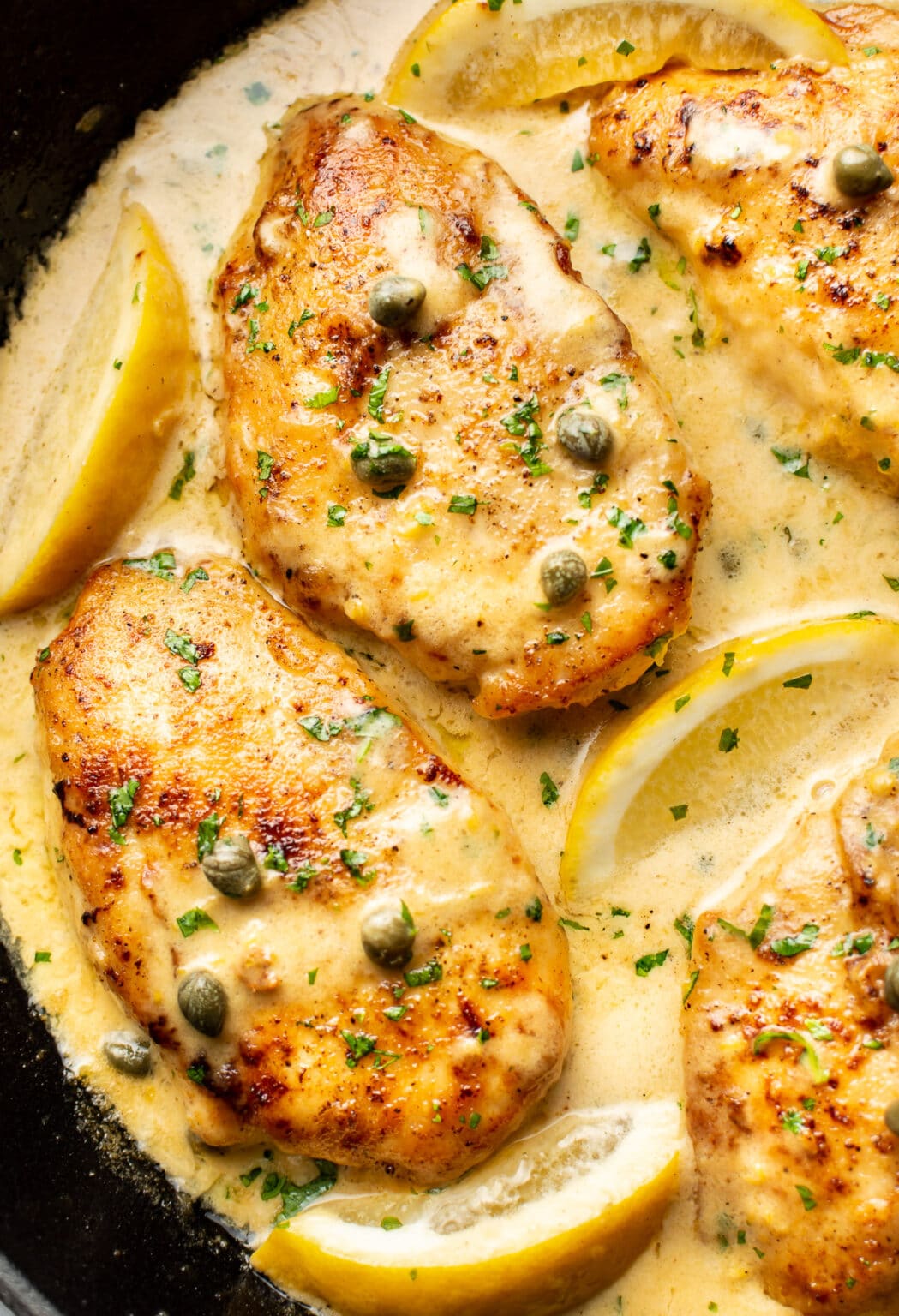 Chicken with lemon butter and capers